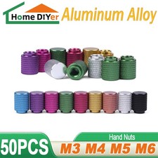M3 M4 M5 M6 Knurled Thumb Nut Hand Aluminum Alloy Hand Grip Knob Blind Hole Nuts