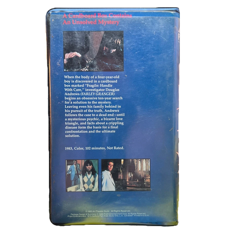 Deathmask (1983 VHS) Horror Prism Entertainment Black Clamshell Free Shipping - Image 2 of 4
