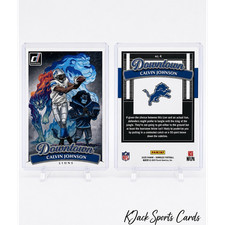 2025 Panini Donruss Jumbo Downtown Calvin Johnson Detroit Lions Insert #4