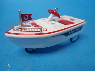 HALLMARK Jolly Roger Boat Christmas Ornament NOS