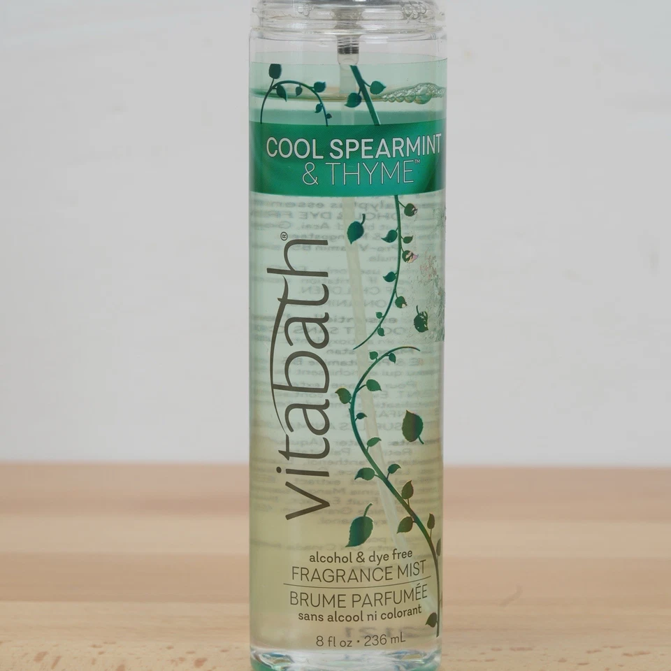 2x Vitabath Cool menta verde y tomillo spray corporal 8 oz sin colorante sin alcohol Foto 2 de 4