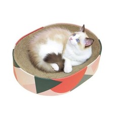 Cat Scratcher Cardboard Bed Lounge Couch for Indoor Cats Irregular Geometry