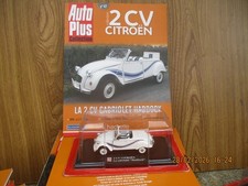 2 CV CITROEN CABRIOLET HADDOCK  MINIATURE 1/43 EN BOITE FASCICULE