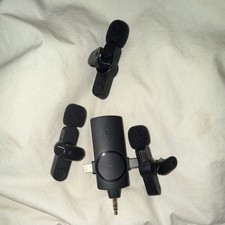 3 Wireless Lavalier Microphone System Noise Cancellation USB-C Lightning