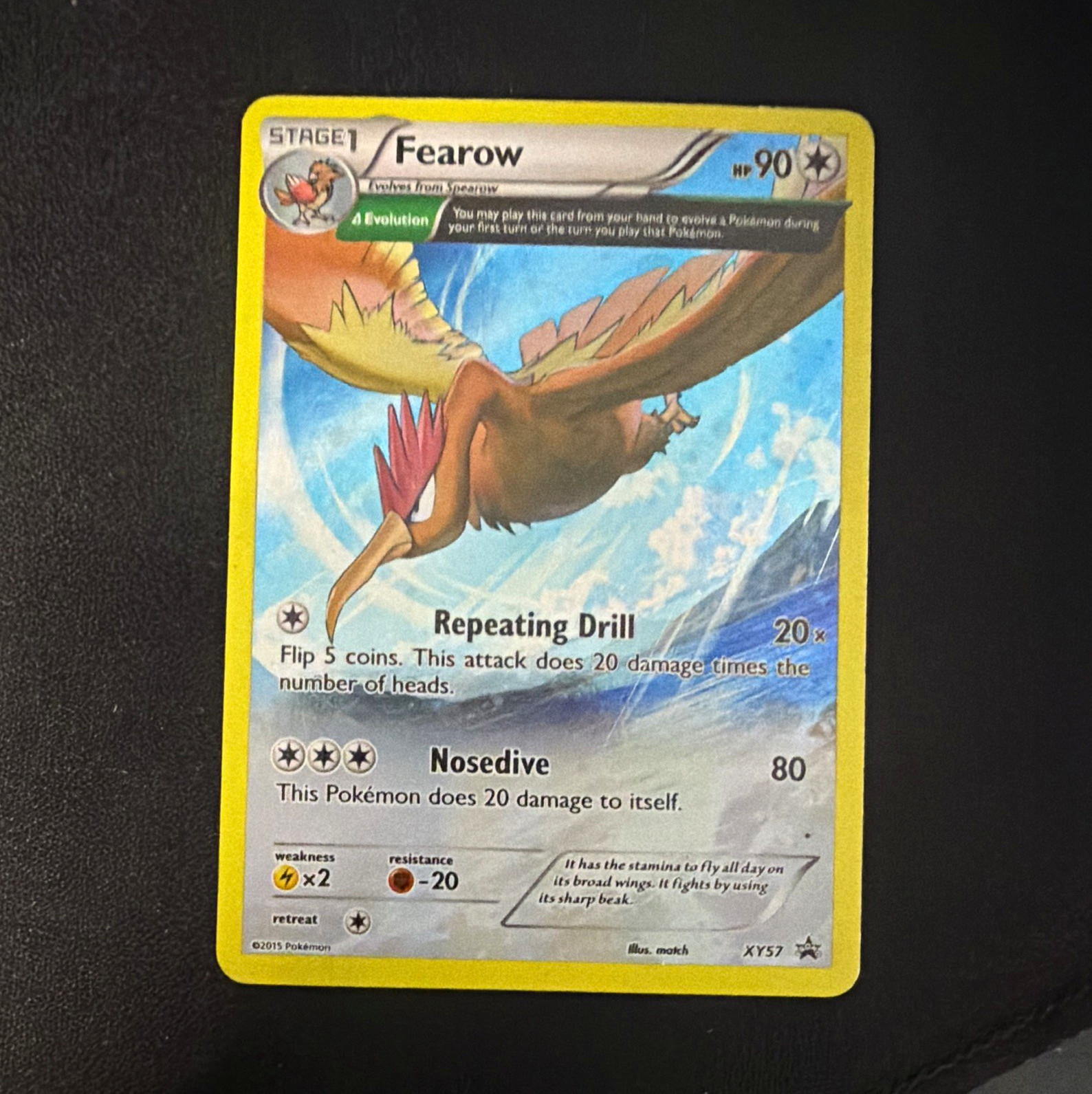 Pokemon TCG Fearow XY57 Promo Heavily played