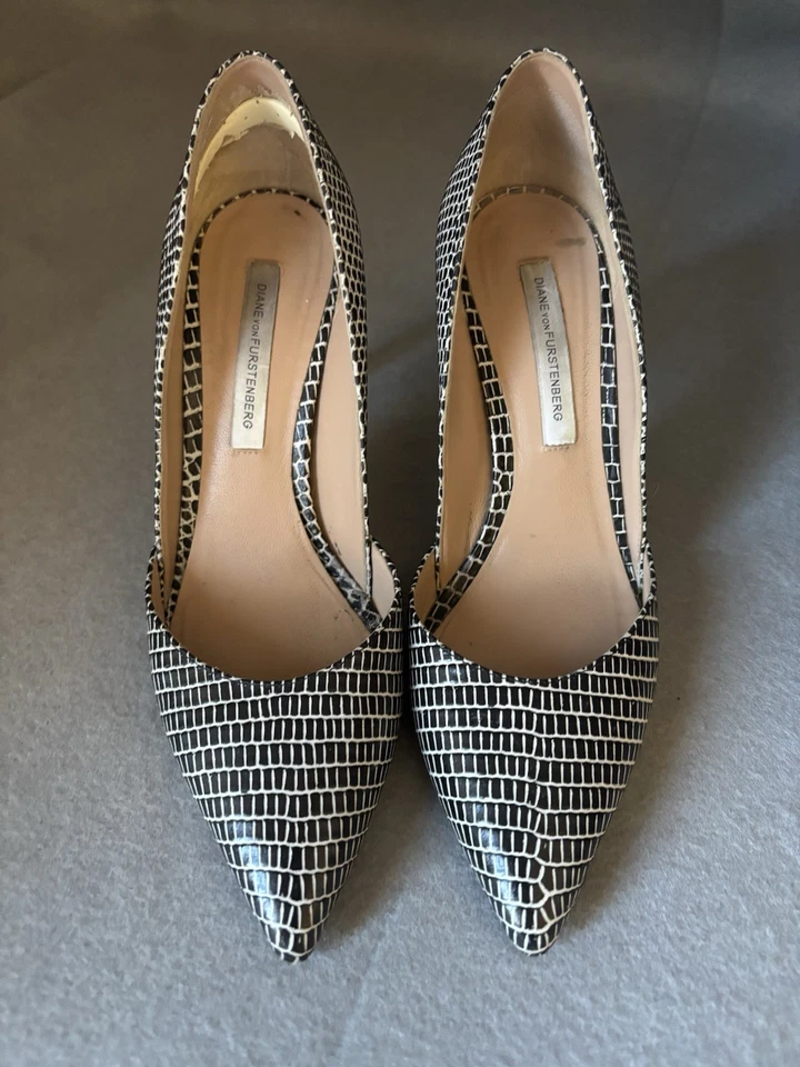 Zapatos de salón DVF Diane Von Furstenberg Lille 7M carrera oficina noche salida elegantes Foto 2 de 4