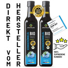 KRÄUTERLAND Bio Schwarzkümmelöl 1L ungefiltert ägyptisch kaltgepresst 2x500ml