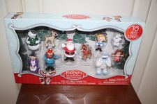 Rudolph The Red-Nosed Reindeer Figure Set, 10-Piece Collectible Figure Set