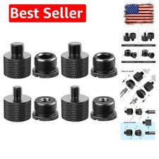 Mic Stand Adapter Set - 8 Piece Metal Mic Stand Adapter Kit - 3/8 to 5/8 1/...