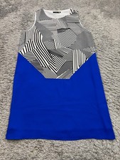 Anthropologie THML Dress Women Medium Colorblock Geometric Artsy Sheath Midi