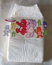 Mega adult disposable ABDL diaper-Care Bears READ DESCRIPTION FULLY