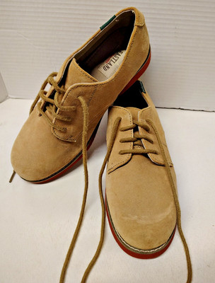 Eastland Women's Buck Oxford Shoes 8.5W Tan Suede Lace Up Comfort Pls Read