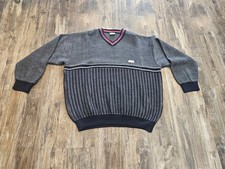 VINTAGE Porsche Merino Wool V-Neck Sweater Size Large