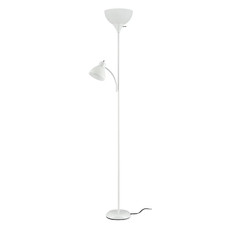 Mainstays 72" White Combo Floor Lamp with Reading Lamp, Modern Design