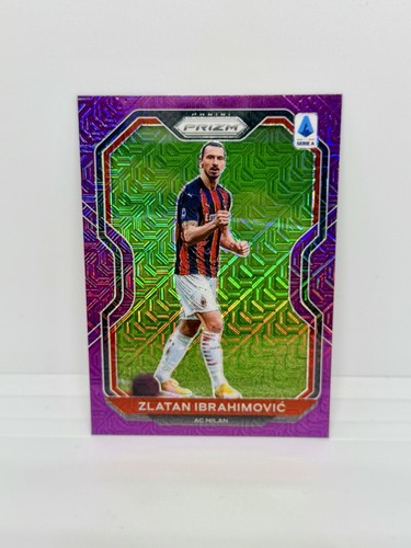 Zlatan Ibrahimovic [Purple Mojo] #25 2020 Panini Chronicles Prizm Serie A card