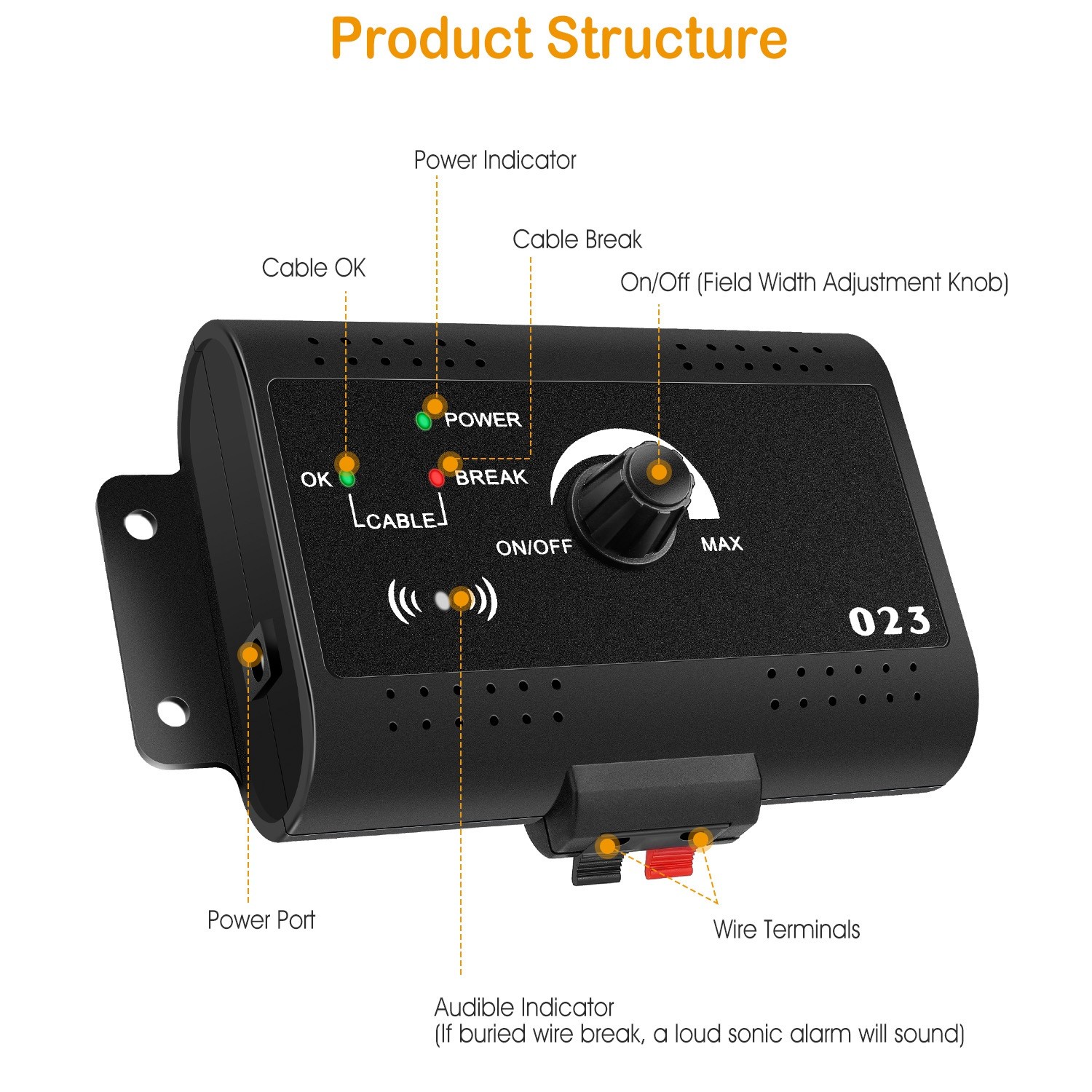Wireless Electric Dog Underground Fence Pet Containment System Shock Collar