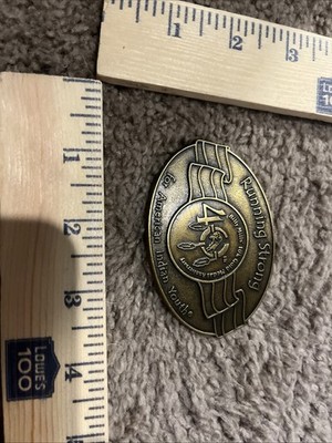 Billy Mills Running Strong for American Indian Youth Belt Buckle Olympic Gold 