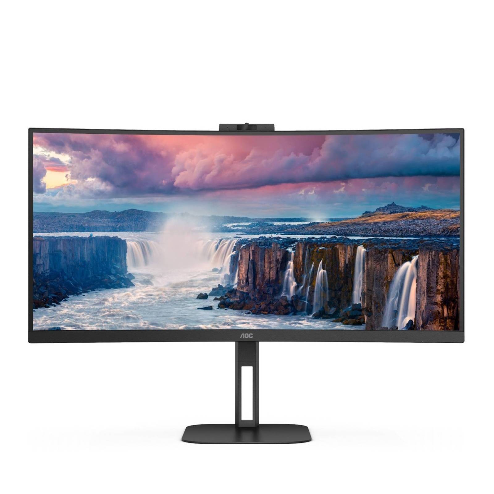AOC V5 34 Inch LED Monitor 3440 x 1440 Wide 21:9 Quad HD Black (CU34V5CW)