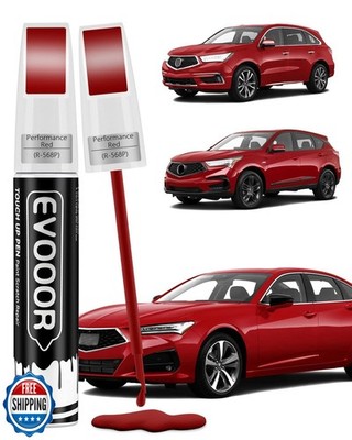 EVOOOR Performance Red(R-568P) Touch Up Paint Compatible with Acura Exact Mat