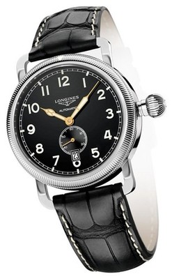 Longines Heritage Mechanical 41MM Black Men's Watch L2.777.4.53.0
