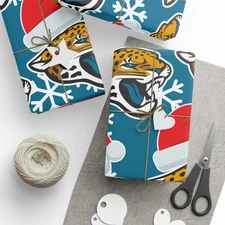 NFL JacksonVille Jaguars Wrapping Papers Christmas Gift Wrap Football Team 