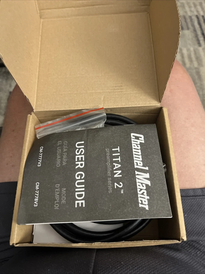 Предусилитель с высоким коэффициентом усиления Titan 2 — предусилитель телевизионной антенны, усиление 26 дБ, совместимый - Изображение 3 из 4