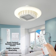 1200W E27 Ceiling Fan Light Heater with Remote 3 Speed Settings Bathroom Use
