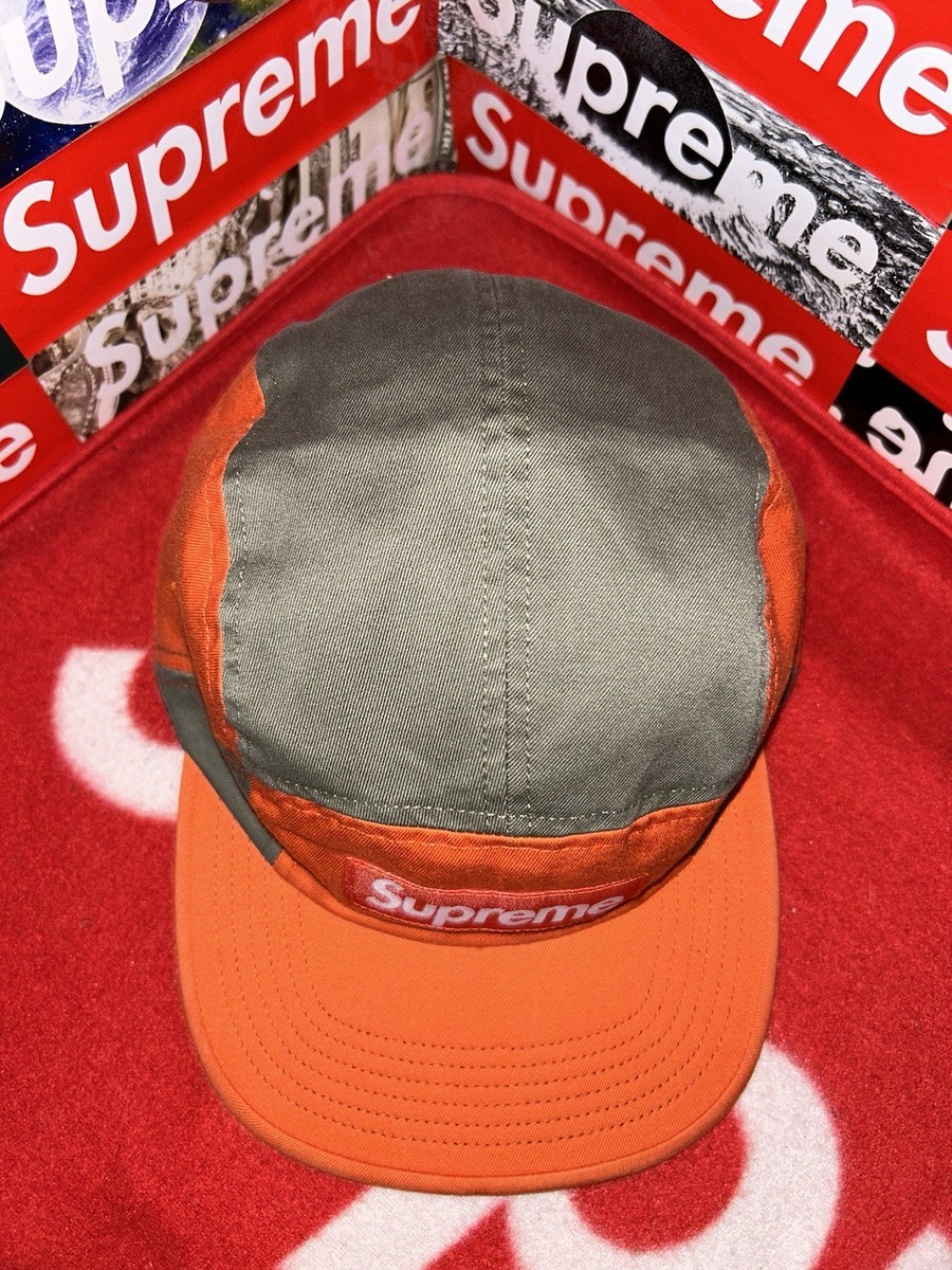 Supreme Contrast Panel Camp Cap Orange FW18 NEW WITH TAGS | eBay