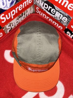 Supreme Contrast Panel Camp Cap Orange FW18 NEW WITH TAGS | eBay