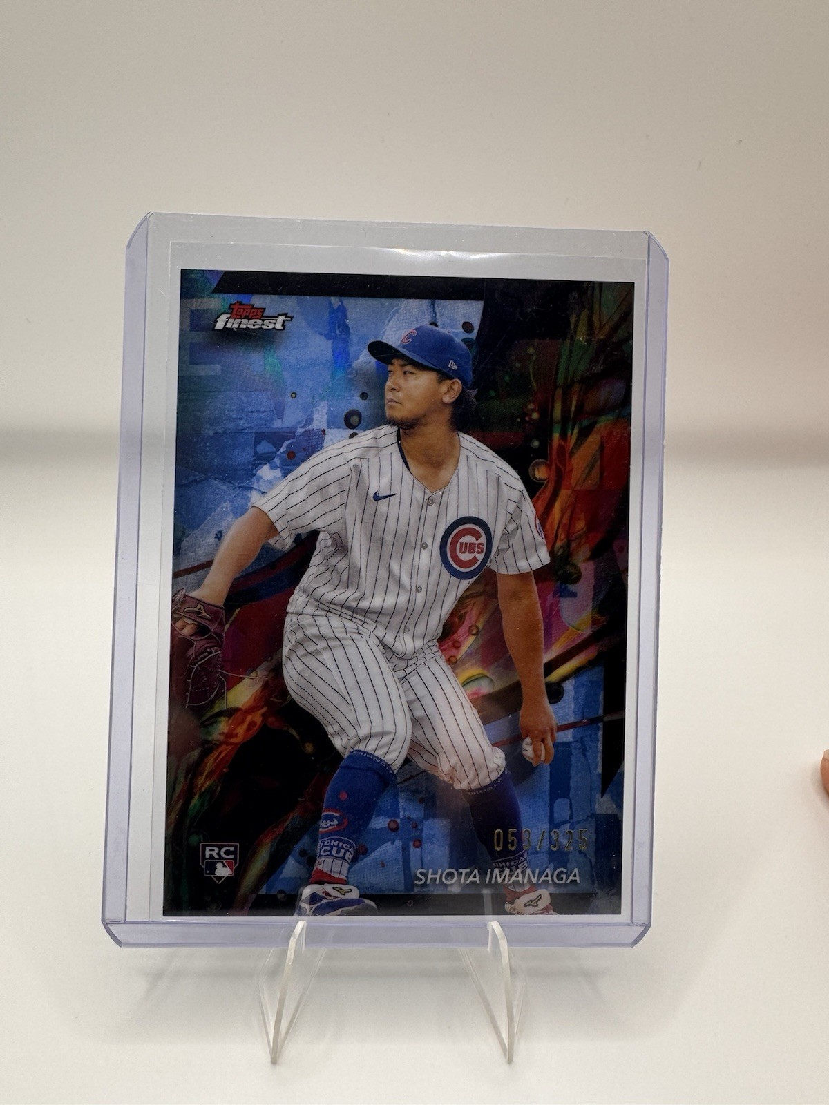 2024 Topps Finest - Common Shota Imanaga #45 Sky Blue Refractor /325 (RC)