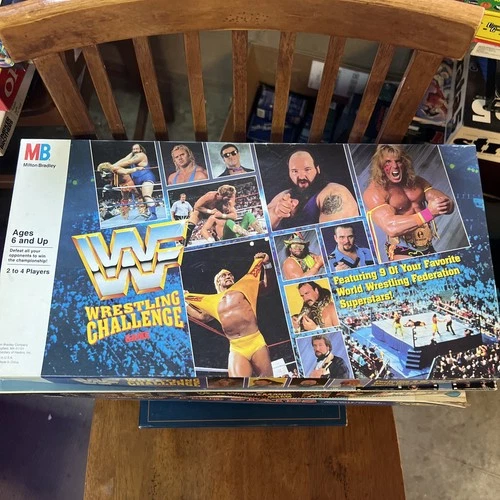 WWF Wrestling Challenge Milton Bradley Vintage 1990 Board Game FRS2-1