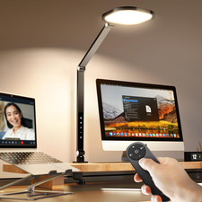 Led Desk Lamps for Home Office, Eye-Care Architect Light with Clamp, Dimmable Zo