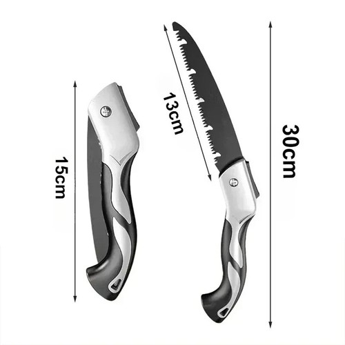 Folding Hand Saw Portable Outdoor Logging Saw Woodworking Garden Pruner TreeTool - Picture 9 of 10