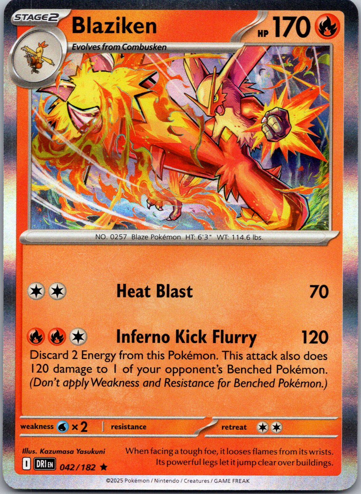 Blaziken Destined Rivals #42 Rare Holo NM