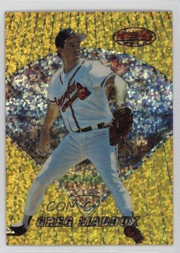 1996 Bowman's Best Previews Atomic Refractor Greg Maddux #BBP14 HOF