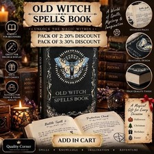 OLD WITCH SPELL BOOK WITCHCRAFT WICCA PAGAN PAPERBACK SPELLS FOR