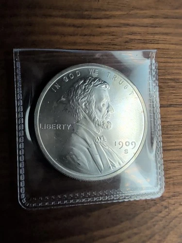 1  Troy Ounce Lincoln Wheat Cent Tribute Round .999 fine Silver Bullion