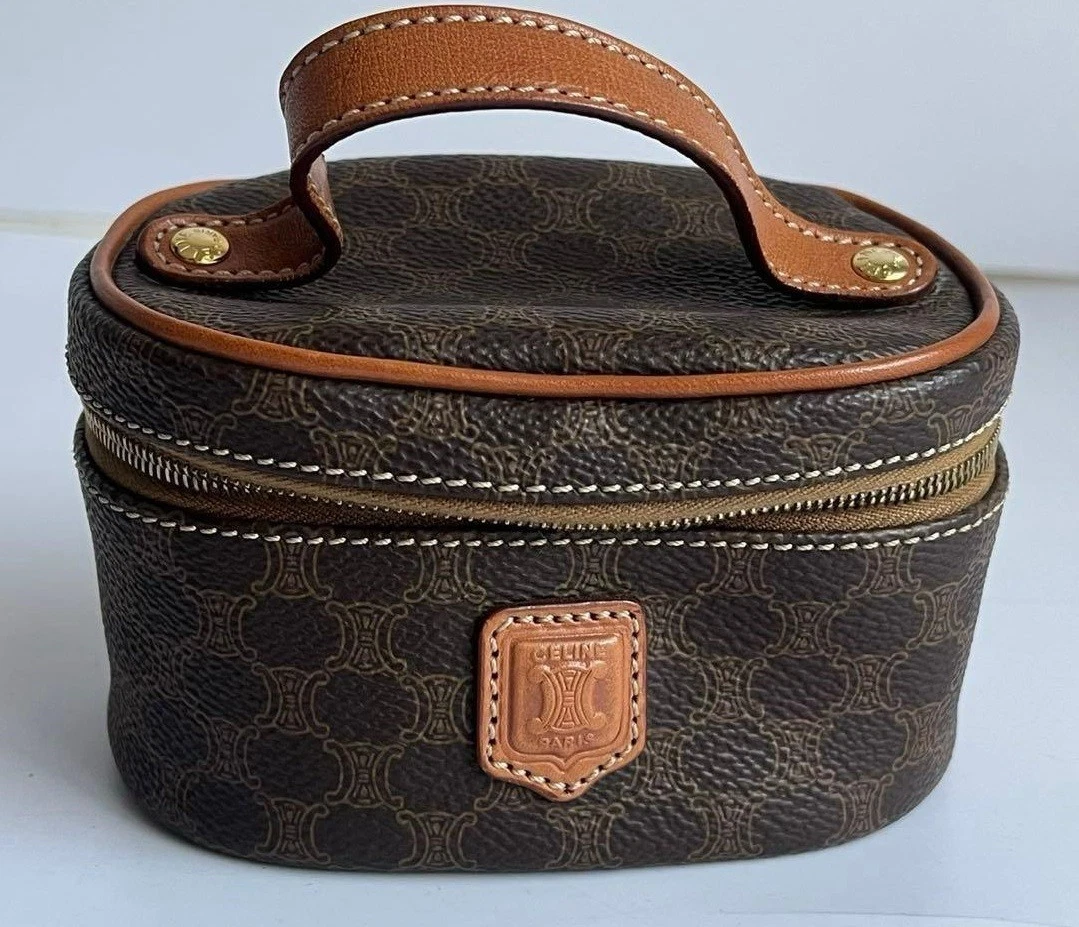 バッグ CELINE accessory pouch hand bag macadam Celine Vintage Macadam Zip Travel Pouch – Luxica