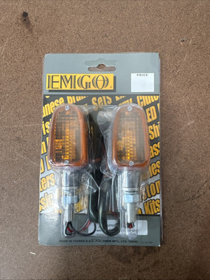 Emgo Auxilary Mark Alum. Lite Set Amber Universal Turn Signals