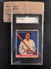 1933 Goudey Big League Chewing Gum - R319 Joe Cronin #63 SGC 4