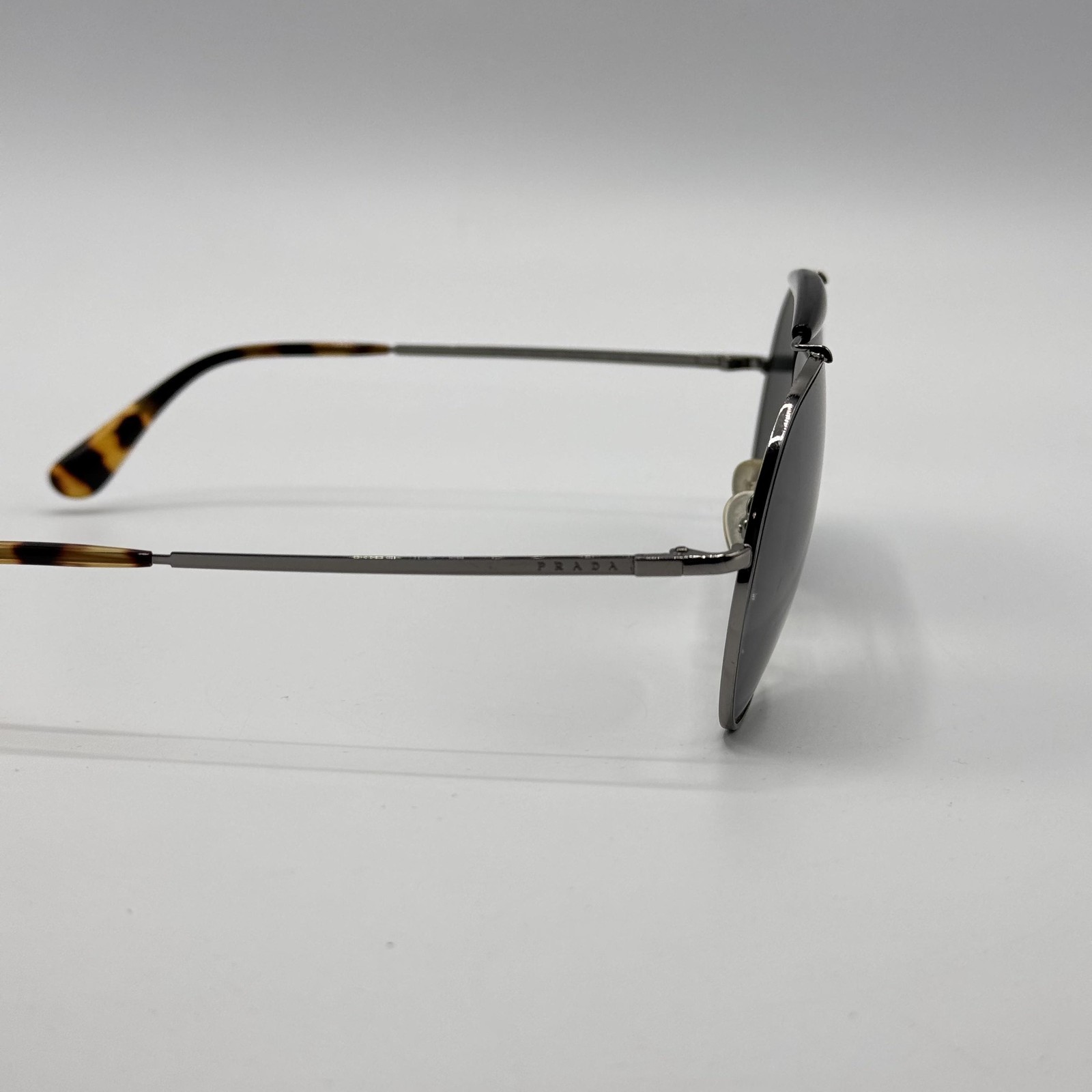 Prada SPR 56S 5AV 7W1 Sunglass Gunmetal Aviator Frame Gray Lens 59-13-140 thumbnail 14