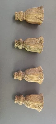 2 paires de GLANDS en bronze Napoléon III pour rideaux - Photo 1/4