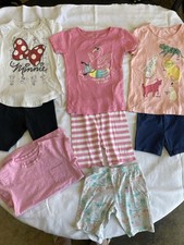 Girls summer clothes bundle And 3 set of pajamas bundle 14 pieces