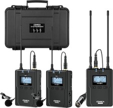 Comica WM200 II A UHF Wireless Lapel Microphone System  96-Channels  Sealed