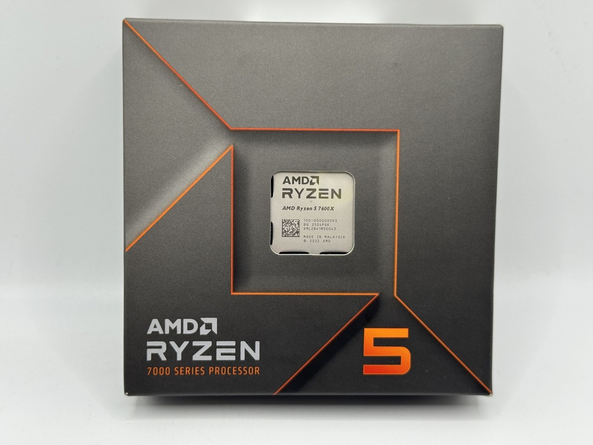 AMD 100-000000593 Ryzen 5 7600X 4.7GHz 6 Core Socket AM5