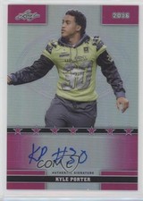 2016 Leaf US Army All-American Bowl Pink Prismatic 3/15 Kyle Porter #67 Auto 0c2