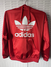 adidas Originals Trefoil Logo Red Pullover Ho...