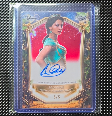 Topps 2025 Disney Wonder Enchantments Autograph Jasmine Naomi Scott EA-NS 5/5