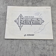 Castlevania NES Instruction Manual Booklet ONLY Konami 1987 Original 