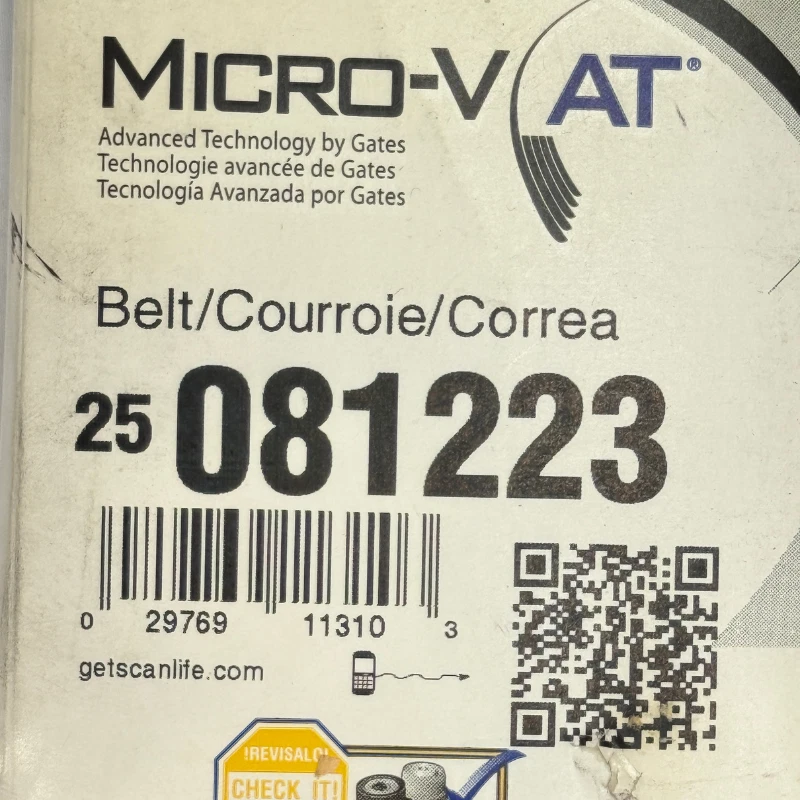 全新 NAPA 25 081223 MICRO‐V SERPENTINE 皮带 8-RIB K-SECTION 1999-2009 福特 F-250 — 第 2/4 张图片